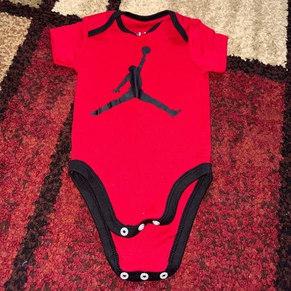 Jordan Other - Jordan Red and Black Baby Bodysuit